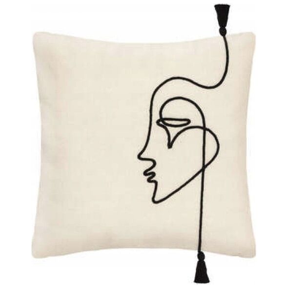 Atmosphera Διακοσμητική μαξιλαροθήκη FACE, 40 x 40 cm 13430039 3560237582597
