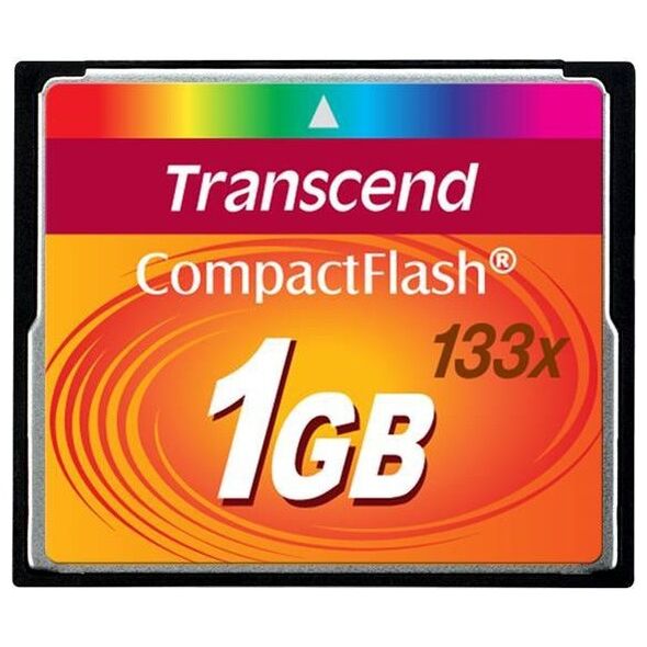 Karta Transcend 133x Compact Flash 1 GB  (TS1GCF133)