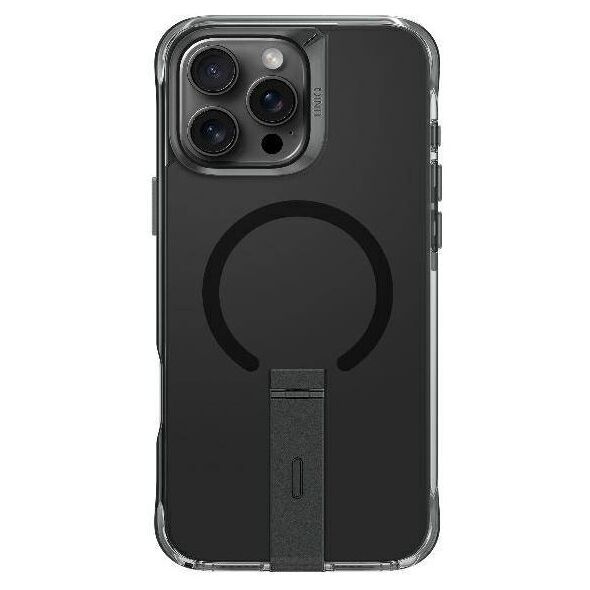Case IPHONE 16 PRO MAX UNIQ Eleva with Vertica Stand Carbon black 8886463690741