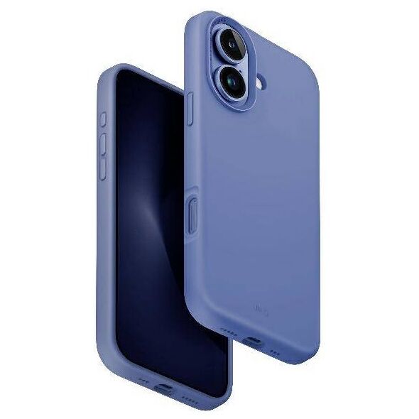 Case IPHONE 16 UNIQ Lino Hue Magclick Charging Pearl blue 8886463689516