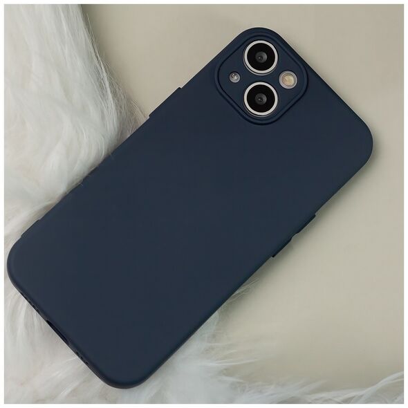 Silicon case for iPhone SE 2024 dark blue 5907457798472