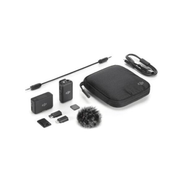 DJI Bezprzewodowy system transmisji audio Mic Basic (1TX+1RX) Czarny