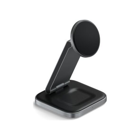 Satechi Satechi 3-in-1 Foldable Charging Stand - składana podstawka ładująca Qi2 do trzech urządzeń (US,CAN,EU,UK) (space gray)
