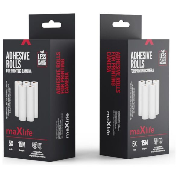 Maxlife adhesive roll set for printing camera 5907457768192