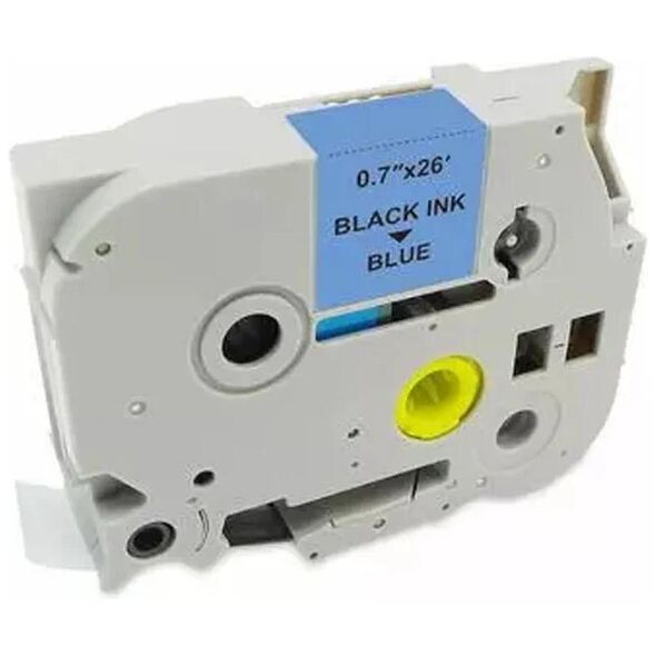 MediaRange Plastic Tape Cassette For Label Printers Using Brother TZ-541/TZe-541 18mm 8m Laminated Black On Blue (MRBTZ541) έως 12 άτοκες Δόσεις