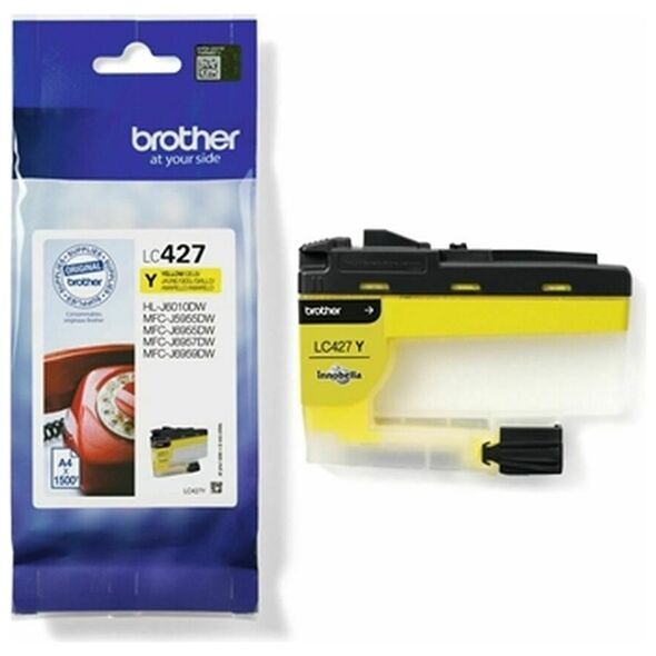 Brother Μελάνι Inkjet LC427Y Yellow (LC427Y) (BRO-LC-427Y) έως 12 άτοκες Δόσεις