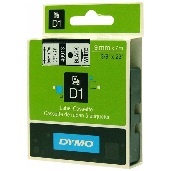 Ταινία Ετικετογράφου DYMO Standard 40910 9 mm x 7 m (Μαύρα Γράμματα σε Διάφανο Φόντο) (DYMO40910) έως 12 άτοκες Δόσεις