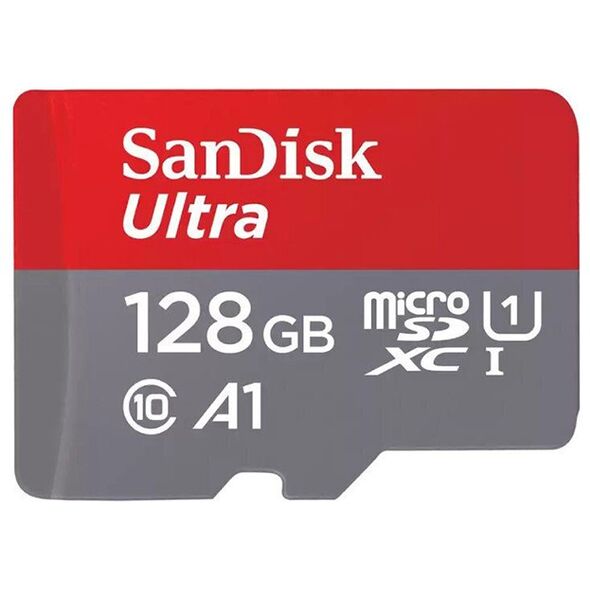 Sandisk Ultra microSDXC 128GB Class 10 U1 A1 UHS-I με αντάπτορα 140MB/s (SDSQUAB-128G-GN6MA) (SANSDSQUAB-128G-GN6MA) έως 12 άτοκες Δόσεις