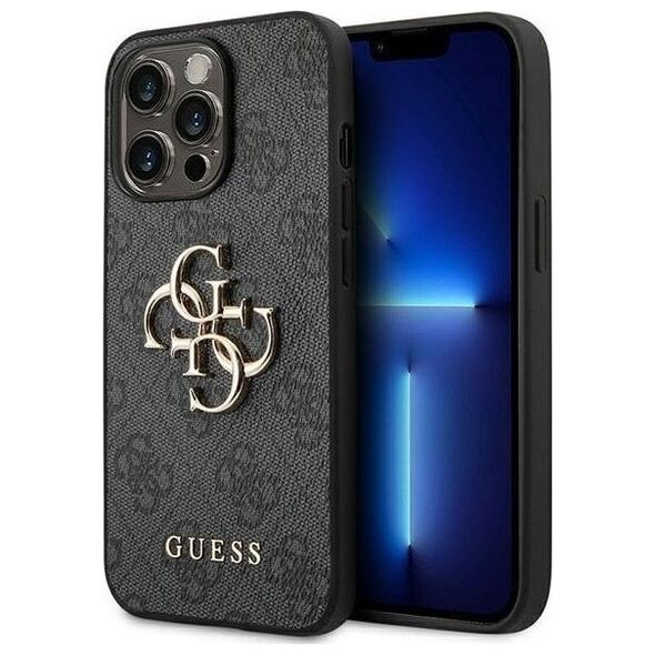 Guess Guess 4G Big Metal Logo - Etui iPhone 14 Pro Max (szary)