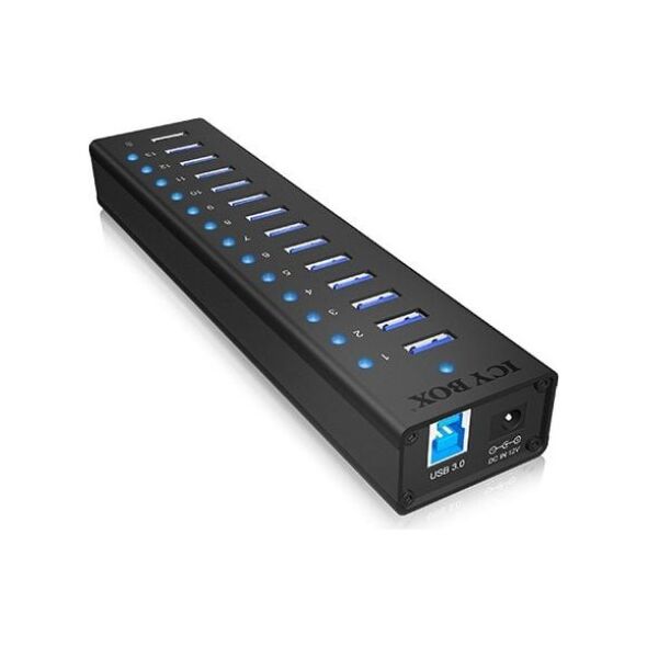 HUB USB Icy Box 13x USB-A 3.0 (IB-AC6113)