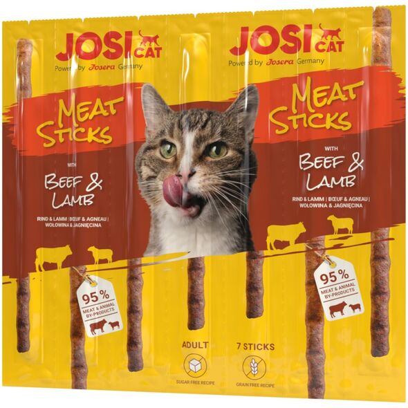 JosiCat JosiCat Meat Sticks z wołowiną i jagnięciną