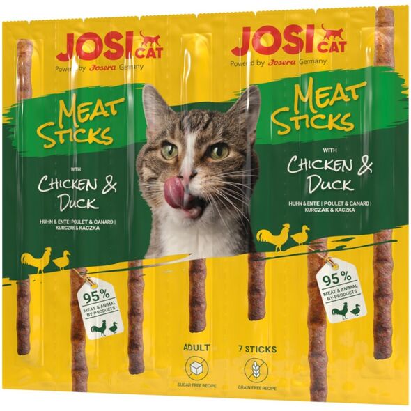JosiCat JosiCat Meat Sticks z kurczakiem i kaczką