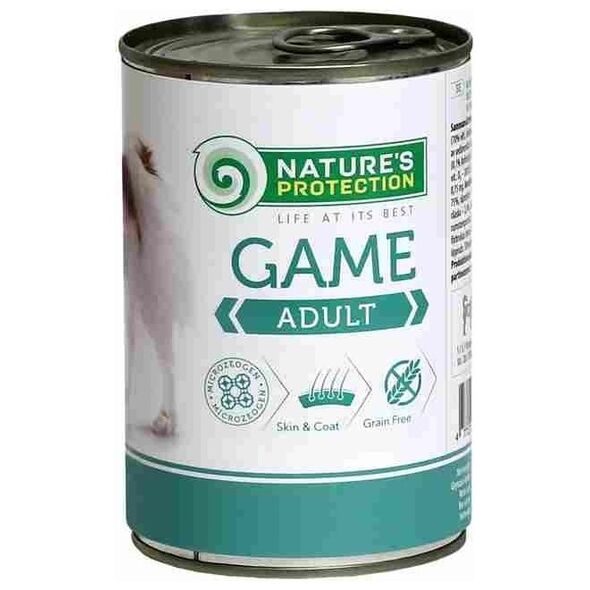 Nature’s Protection Karma morka dla psa NATURES PROTECTION dziczyzna 400g