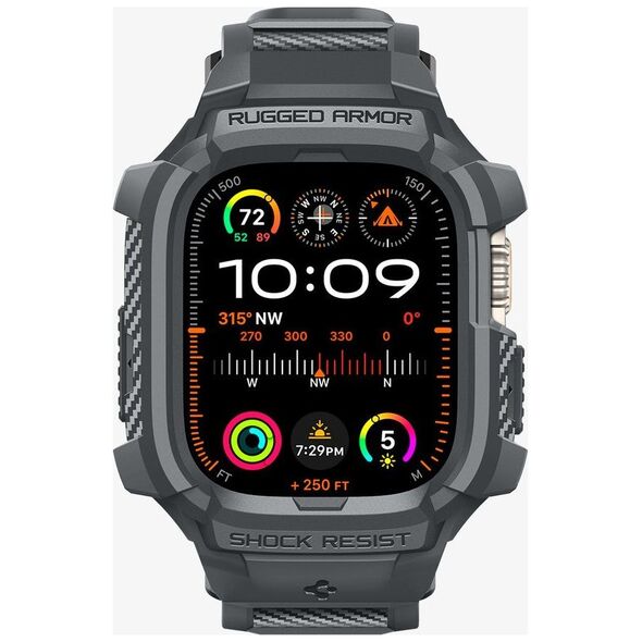 Spigen Spigen Rugged Armor Pro, dark gray - Apple Watch Ultra 2/1 49mm
