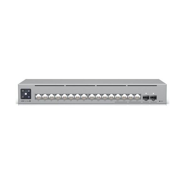 Switch Ubiquiti Ubiquiti Switch UniFi 12xRJ45 GBit/4xRJ45 2.5G/2xSFP+ Managed PoE+ 180W Max optional 19" Rack-Mountable, 1,3" Touchscreen