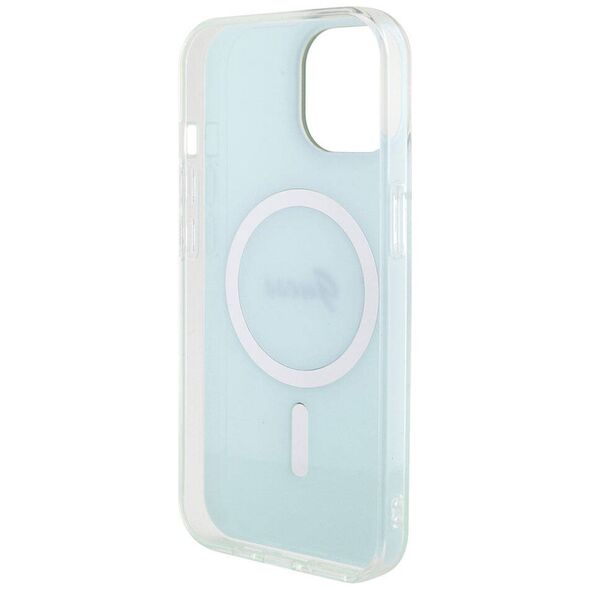 Guess Case for iPhone 15 / iPhone 14 / iPhone 13 - Guess IML Iridescent MagSafe (GUHMP15SHITSQ) - Turquoise 3666339154929 έως 12 άτοκες Δόσεις