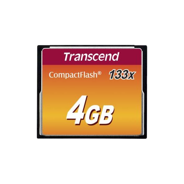 Karta Transcend 133x Compact Flash 4 GB  (TS4GCF133)