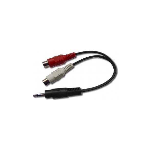 Kabel Gembird Jack 3.5mm - RCA (Cinch) x2 0.2m czarny (CCA406)