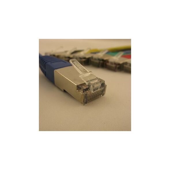 NetRack patchcord RJ45, osłonka zalewana, kat. 5e FTP, 3m niebieski (BZPAT3FB)