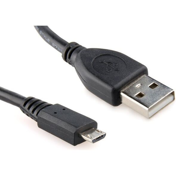 Kabel USB Gembird USB-A - microUSB 0.5 m Czarny (CCPMUSB2AMBM0.5M)