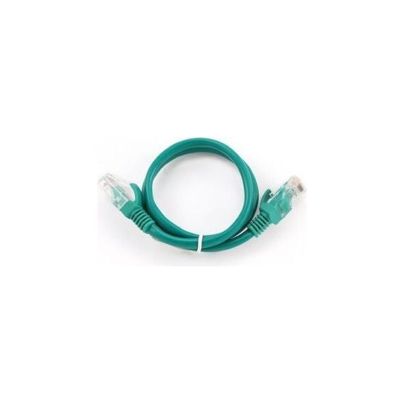 Gembird patchcord RJ45, osłonka zalewana, kat. 5e, UTP, 0,25m, zielony PP12-0.25M/G