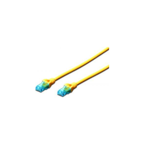 Digitus Patch cord U/UTP kat.5e PVC 1m żółty (DK-1512-010/Y)