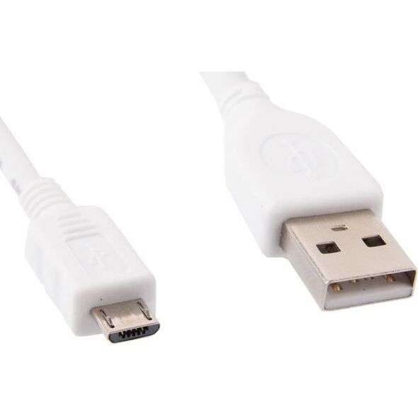 Kabel USB Gembird USB-A - microUSB 1 m Biały (CCP-MUSB2-AMBM-W-1M)