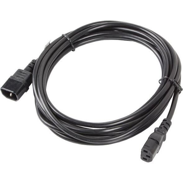 Kabel zasilający Lanberg IEC 320 C13 - C14, 5m czarny (CA-C13E-11CC-0050-BK)