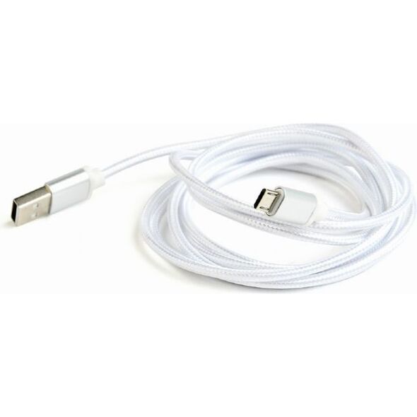 Kabel USB Gembird USB-A - microUSB 1.8 m Srebrny (CCB-mUSB2B-AMBM-6-S)