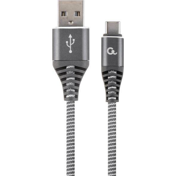 Kabel USB Gembird USB-A - USB-C 1 m Szary (CC-USB2B-AMCM-1M-WB2)
