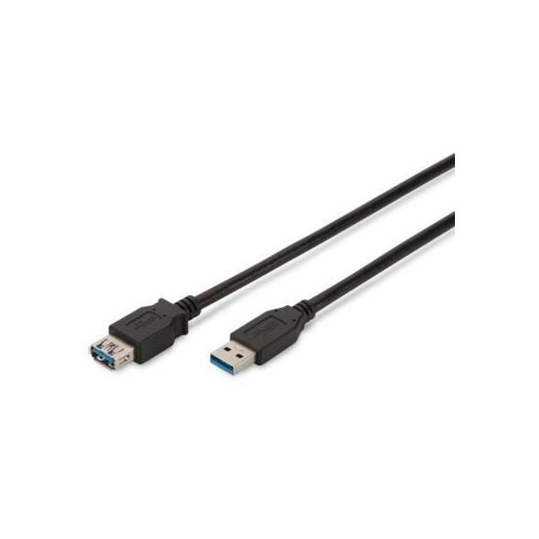 Kabel USB Digitus USB-A - USB-A 3 m Czarny (AK-300203-030-S)