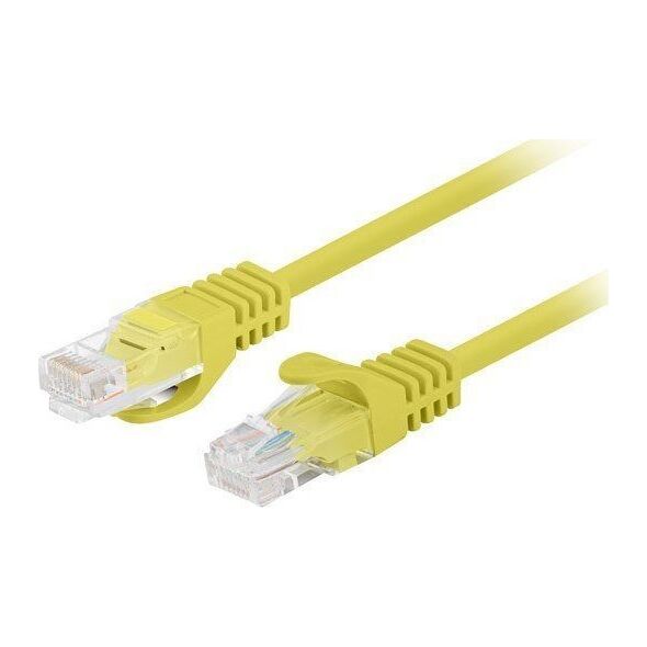Lanberg PATCHCORD KAT.6 UTP 0.25M ŻÓŁTY FLUKE PASSED LANBERG 10-PACK
