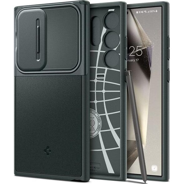 Spigen Spigen Optik Armor, abyss green - Samsung Galaxy S24 Ultra