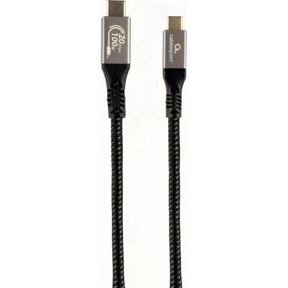 Kabel USB Gembird USB-C - USB-C 1.5 m Czarno-szary (CCBP-USB3-CMCM100-1.5M)