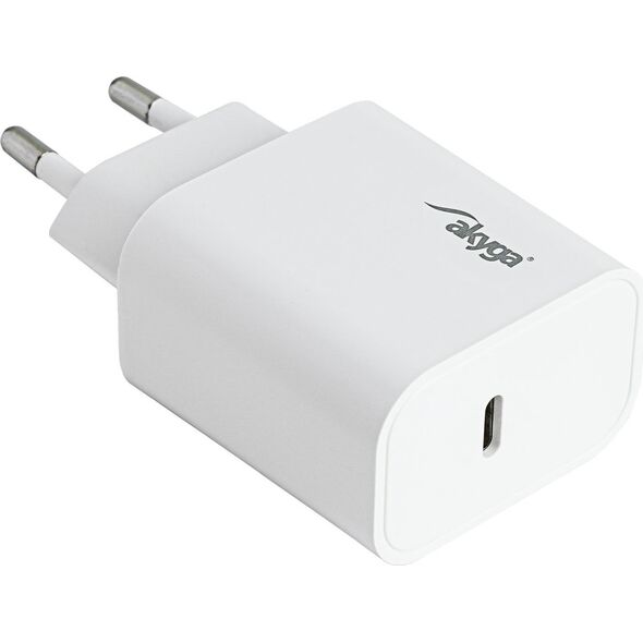 Ładowarka Akyga AKYGA Ładowarka sieciowa AK-CH-18 20W USB-C PD 5-12V / 1.67-3A biała