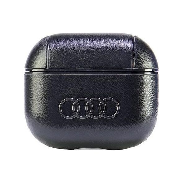 Audi Audi Leather Big Logo AirPods 3 cover czarny/black AU-AP3-GT/D3-BK