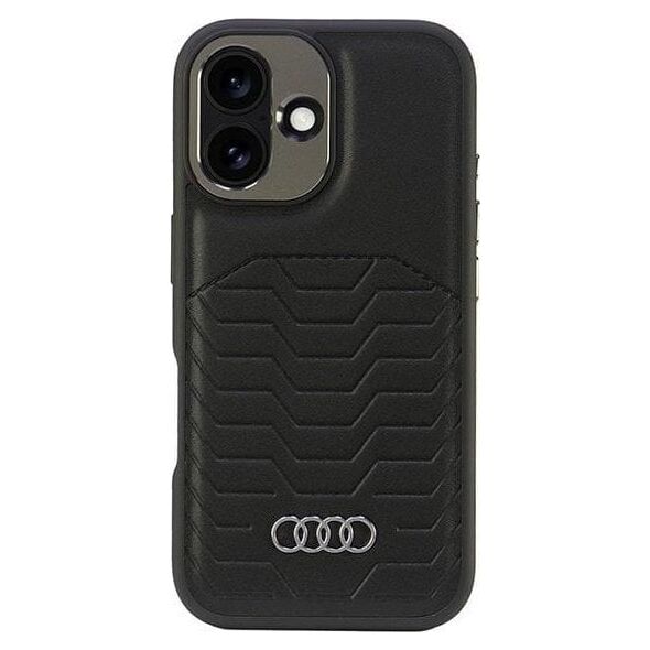 Audi Audi Synthetic Leather MagSafe iPhone 16 Plus 6.7" czarny/black hardcase AU-TPUPCMIP16M-GT/D3-BK