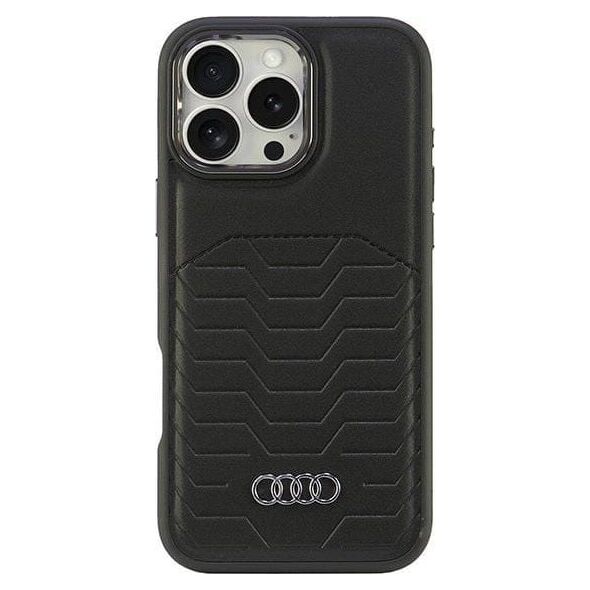 Audi Audi Synthetic Leather MagSafe iPhone 16 Pro Max 6.9" czarny/black hardcase AU-TPUPCMIP16PM-GT/D3-BK