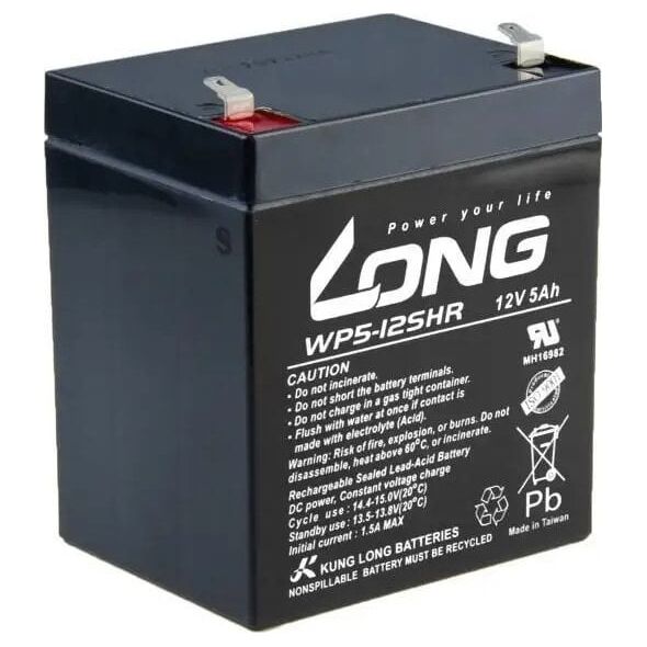 Avacom Long 12V 5Ah akumulator kwasowo-ołowiowy HighRate F1