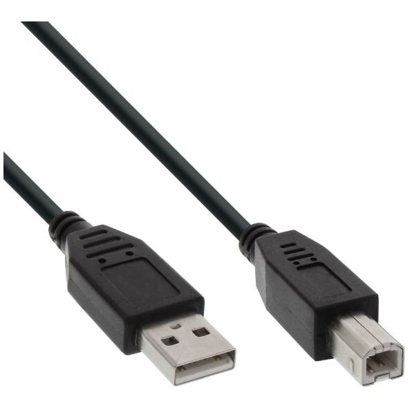 Kabel USB InLine USB-A - 7 m Czarny (34557X)