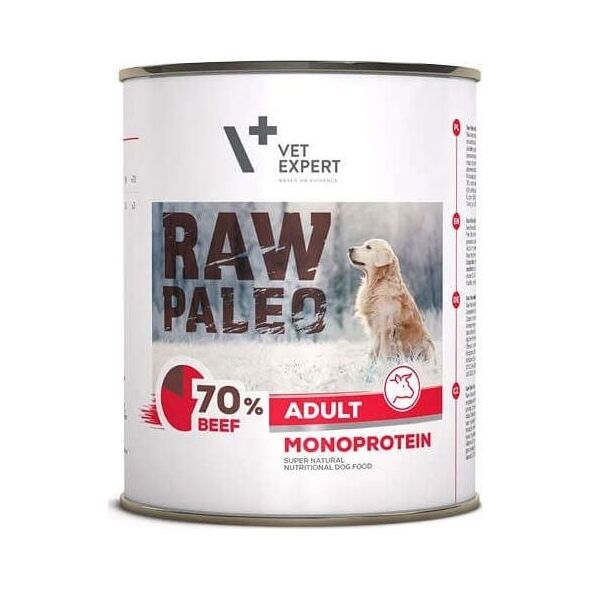 VET EXPERT VETEXPERT RAW PALEO Adult Monoprotein Beef WOŁOWINA 800g