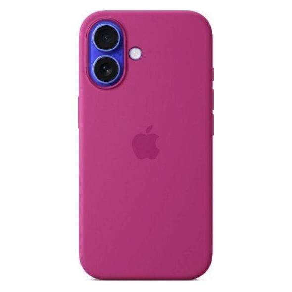 Apple iPhone 16 Silicone Case with MagSafe - Fuchsia