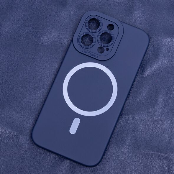 Silicon Mag case for iPhone 16 Pro 6,3&quot; dark blue 5906961922267