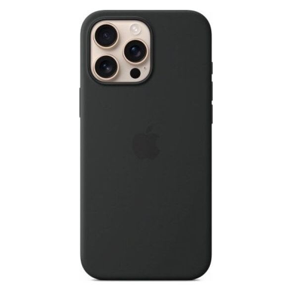 Apple APPLE iPhone 16 Pro Max Silicone Case with MagSafe - Black