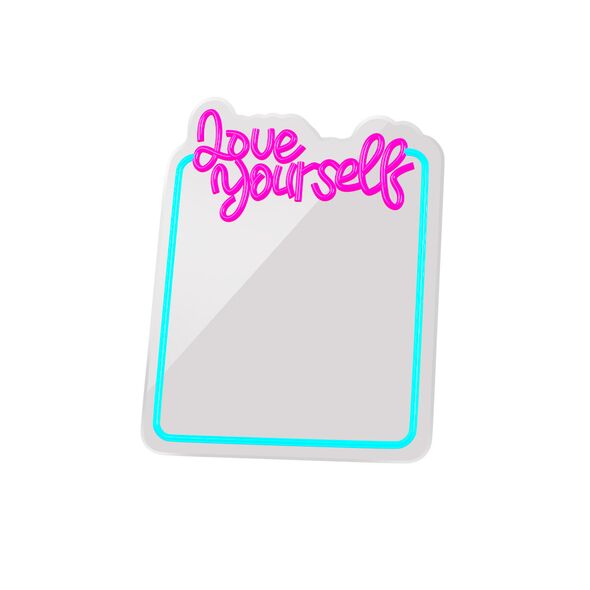 Neon MIRROR LED LOVE YOURSELF turquoise pink FMNE01 Forever Light 5907457763005