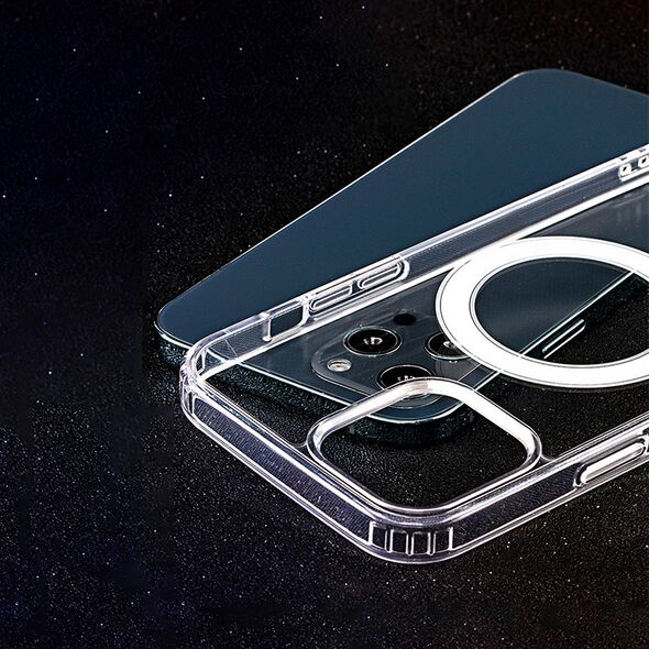 Anti Shock 1,5 mm Mag case for Samsung Galaxy A55 5G transparent big hole 5906961914217