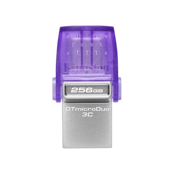 Kingston DataTraveler MicroDuo 3C 256GB USB 3.2 Stick Purple (DTDUO3CG3/256GB) (KINDTDUO3CG3-256GB) έως 12 άτοκες Δόσεις