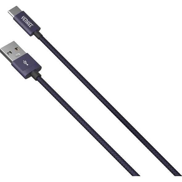 Kabel USB Yenkee USB-A - USB-C 1 m Czarny (YCU 301BE)