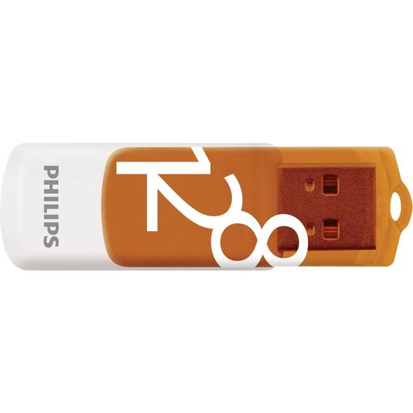 Philips Vivid 128GB USB 2.0 Stick Πορτοκαλί (FM12FD05B/00) (PHIFM12FD05B-00) έως 12 άτοκες Δόσεις