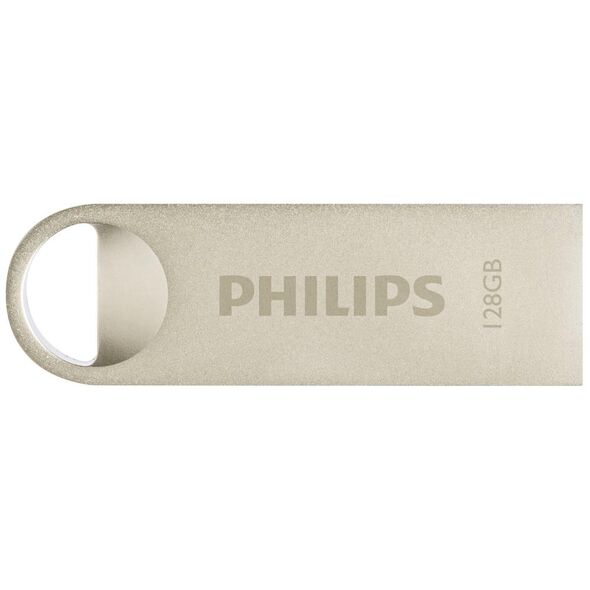 Philips Moon 128GB USB 2.0 Stick Ασημί (FM12FD160B/00) (PHIFM12FD160B-00) έως 12 άτοκες Δόσεις